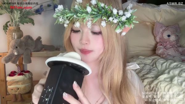 椰椰拿铁 精灵女孩舔耳 15min